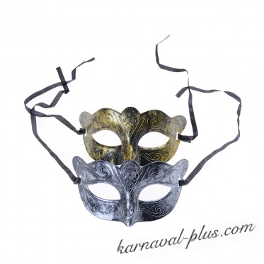 Венецианская маска Унисекс 2, серебро/бронза
